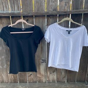 one black and white shirt